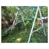 Vintage Metal framed swing set with...