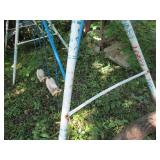Vintage Metal framed swing set with...
