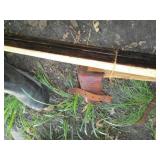 2 Pairs of vintage wood skiis...