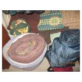 Contents of office closet. Mens sui...