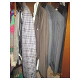 Contents of office closet. Mens sui...