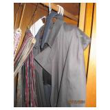 Contents of office closet. Mens sui...
