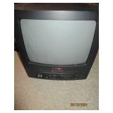 Vintage Emerson television with bui...