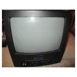 Vintage Emerson television with bui...