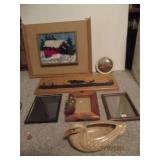 Home decor ceramic duck, bubble fra...