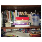 Contents of the top shelves in offi...