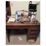 Office desk 42" x 32" x 32" and con...