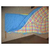 Blanket that folds and zips up into...