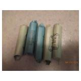 5 - 5 dollar rolls of dimes. As fou...