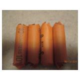 4 - 10 dollar rolls of quarters. As...