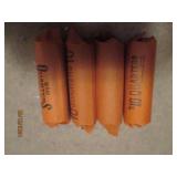 4 - 10 dollar rolls of quarters. As...