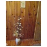Picture and plant pot with dried fl...
