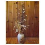 Picture and plant pot with dried fl...