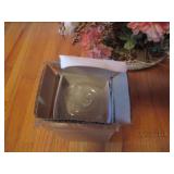 Bridal bouquet, candles, flower bas...