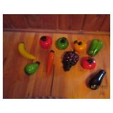 Decorative glass vegetables. 10 pie...