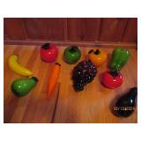 Decorative glass vegetables. 10 pie...
