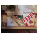 Drawer of holiday table runners, pl...