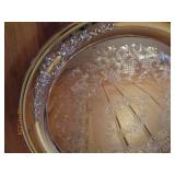 Onedia Silversmiths tray and ladle...