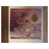 3 Lillian Vernon pedestal dishes...