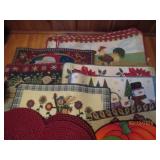 14 holiday themed floor mats...