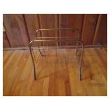 Shoe rack with shoes and a smaller ...