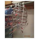 Contents of corner closet, storage ...