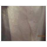 Group of linens with hangers...