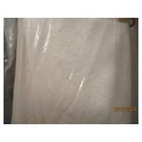 Group of linens with hangers...