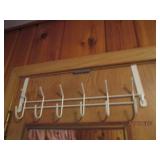 Door hook, mirror and waste basket...