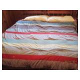 King size comforter and 4 pillows...