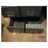 3 metal filing cabinets 18" x 16" x...