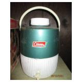 Vintage green Coleman cooler...