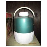 Vintage green Coleman cooler...