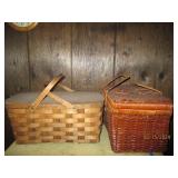 2 vintage picnic baskets...