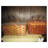 2 vintage picnic baskets...