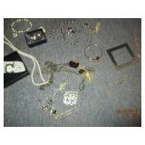 Avon box with costume jewelry...