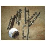 Tin bucket and baskets, stoneware c...