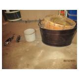 More items hanging in garage clothe...