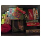 Tote of vintage games and puzzles...