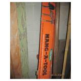 Lot of yard tools, broom...