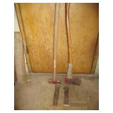 Axe, maul and 2 wedges...