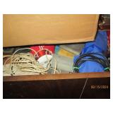 Dresser with contents 34" x 18" x 4...