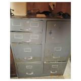 Metal filing cabinet with contents ...