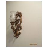 Mirror, 2 wall sconces from hallway...