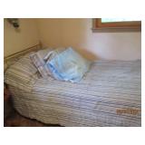 Twin bed, pillows and bedding. Buye...