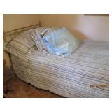 Twin bed, pillows and bedding. Buye...