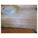 Twin bed, pillows and bedding. Buye...