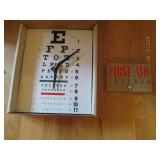 Eye chart clock and a vintage first...