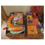 2 boxes of Halloween decor/items...