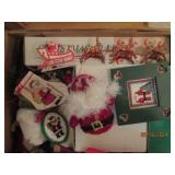 Box of Christmas decor...